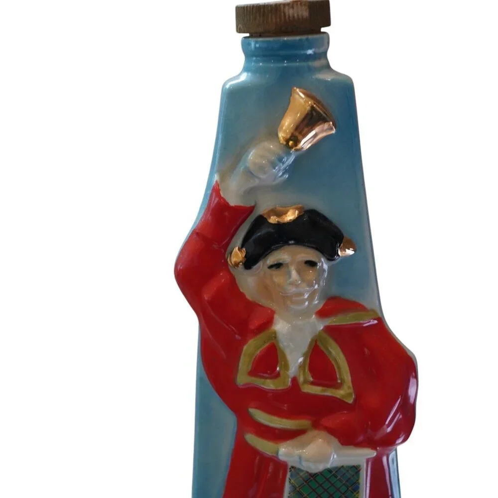 Vintage Jim Beam 1970 Beefeater Bells Scotch Royal Vat Whiskey‎ Decanter Empty